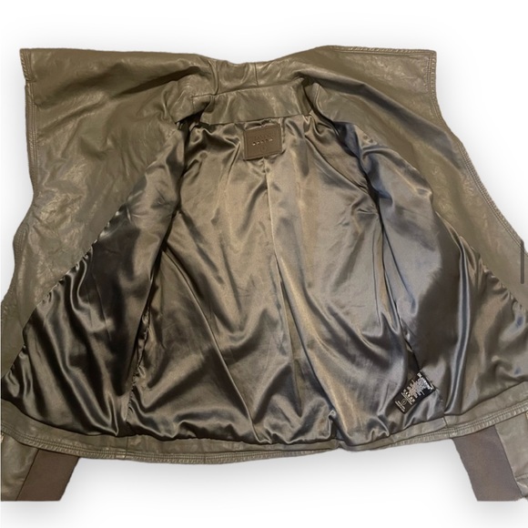 Blank NYC Vegan Leather Jacket Grey Size S - Picture 4 of 7